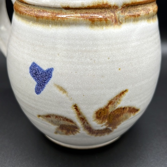 Studio Pottery Handmade Ceramic Pitcher 7.5 in - Picture 7 of 11